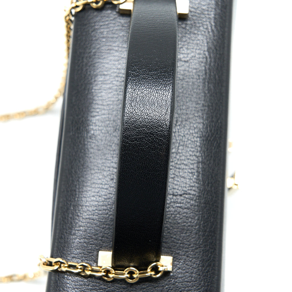HERMES CINHETIC BAG CHEVRE CHAMKILA BLACK GHW