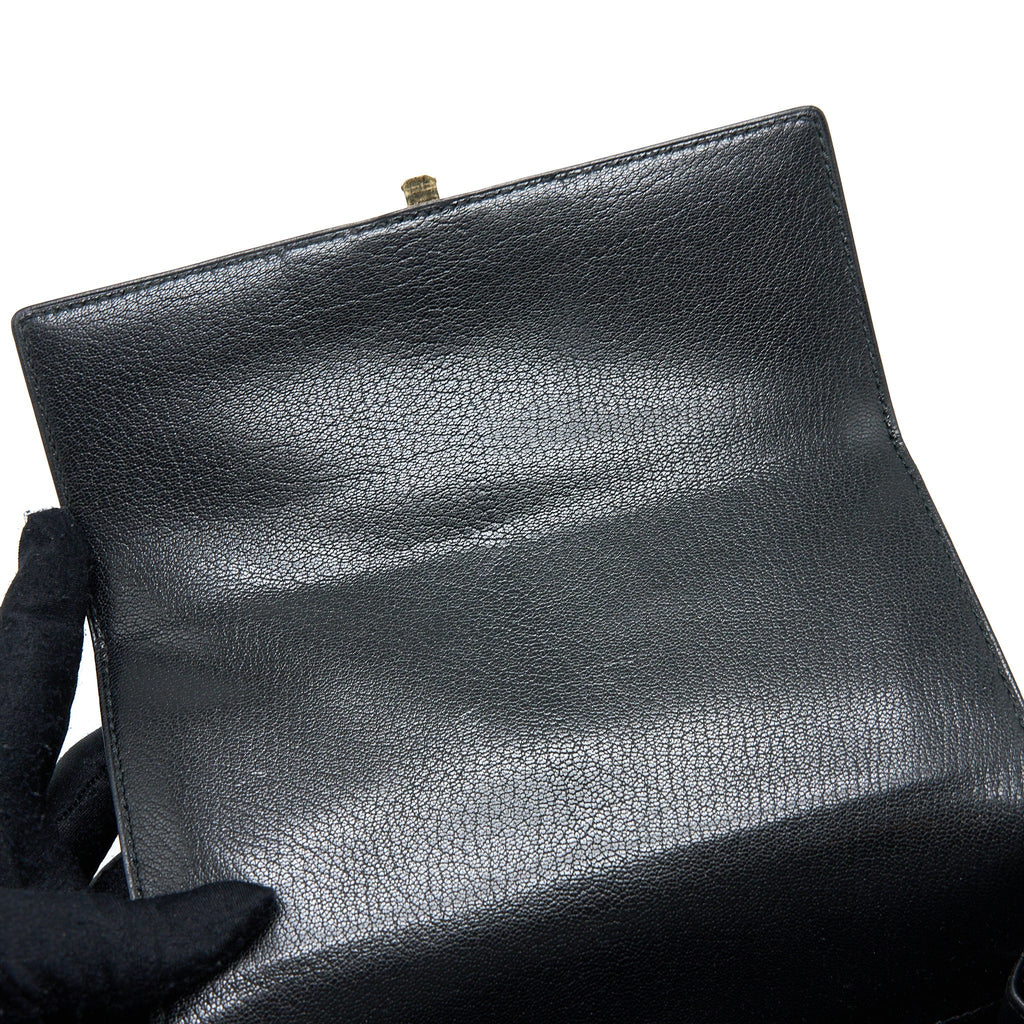 HERMES CINHETIC BAG CHEVRE CHAMKILA BLACK GHW