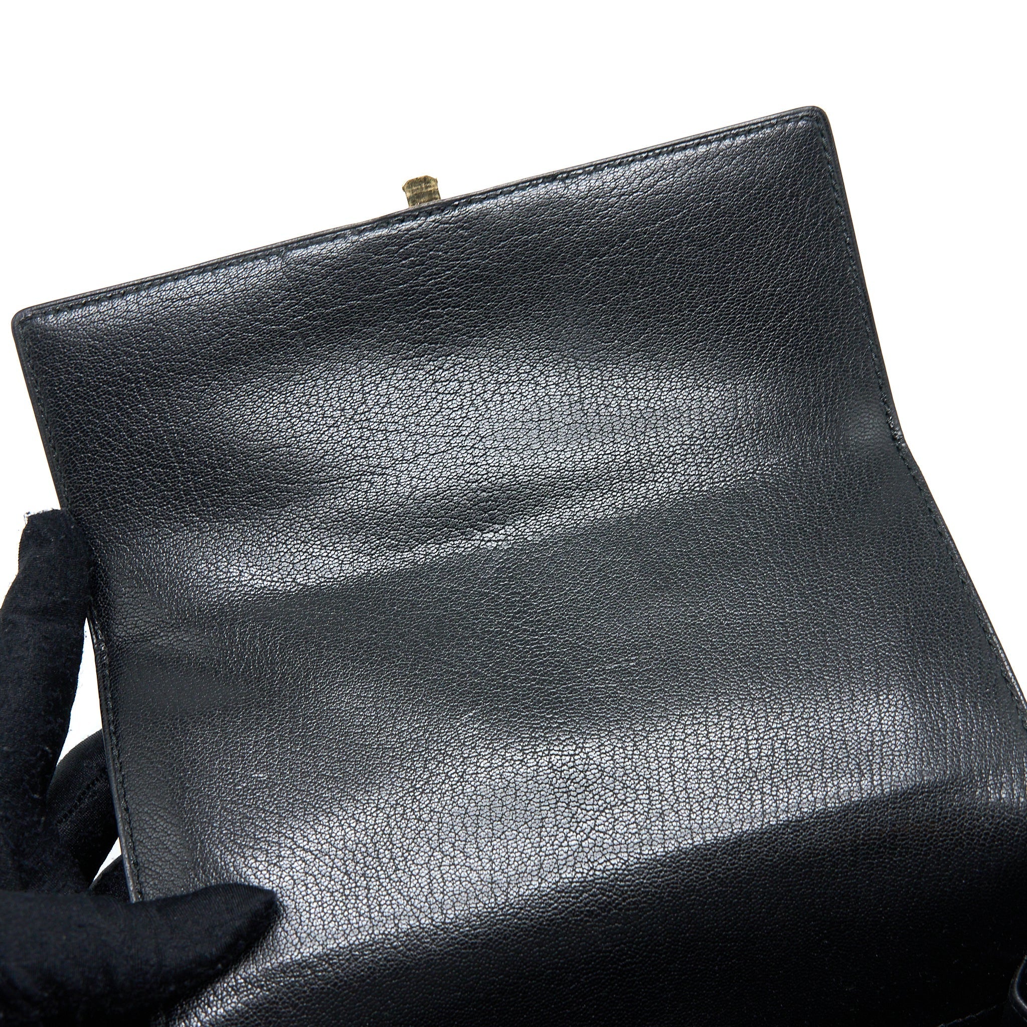 HERMES CINHETIC BAG CHEVRE CHAMKILA BLACK GHW