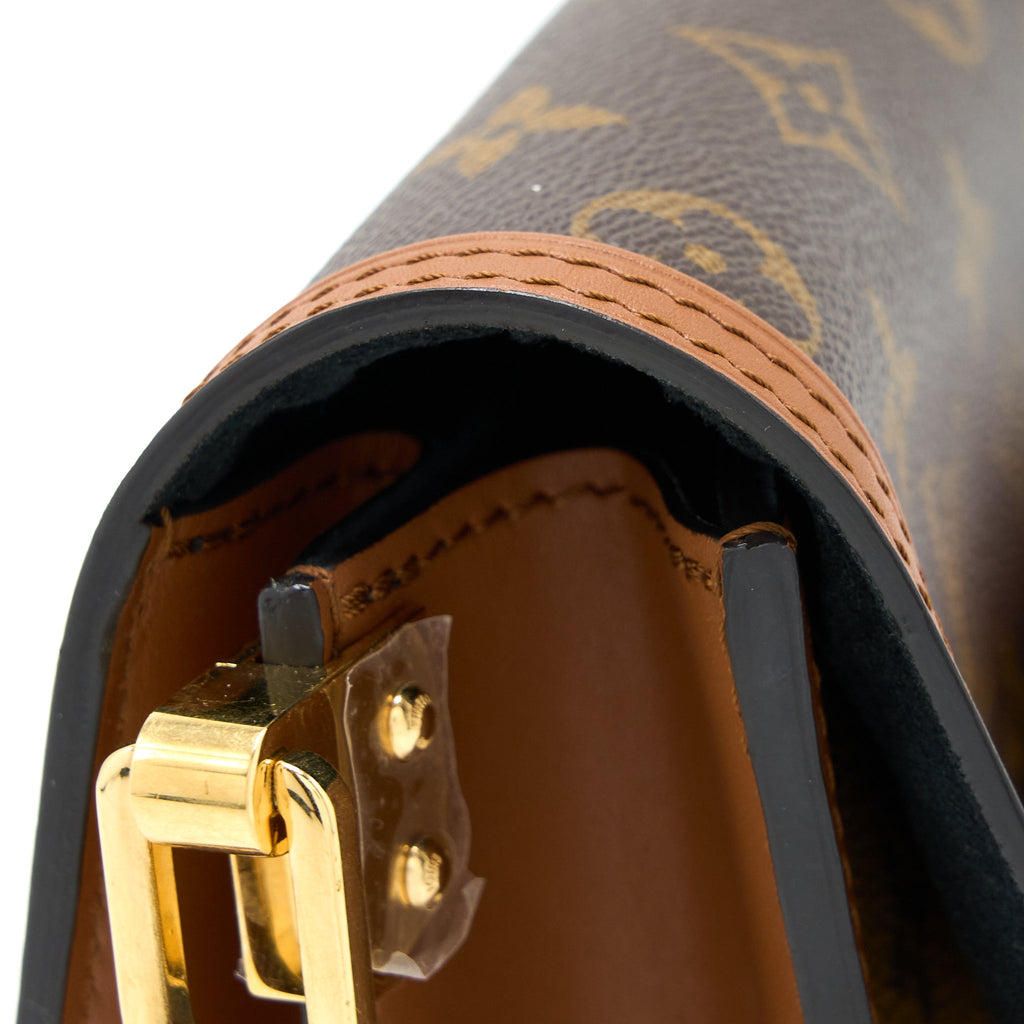 LOUIS VUITTON MINI DAUPHINE MONOGRAM REVERSE CANVAS GHW