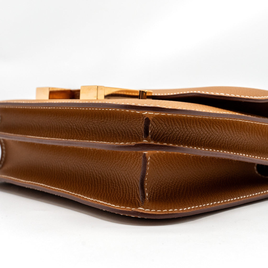 HERMES MINI CONSTANCE EPSOM GOLD RGHW