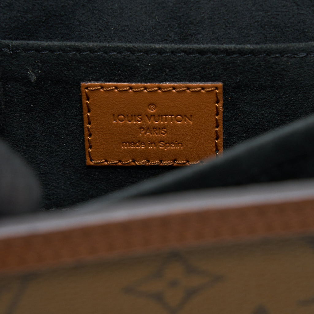 LOUIS VUITTON MINI DAUPHINE MONOGRAM REVERSE CANVAS GHW