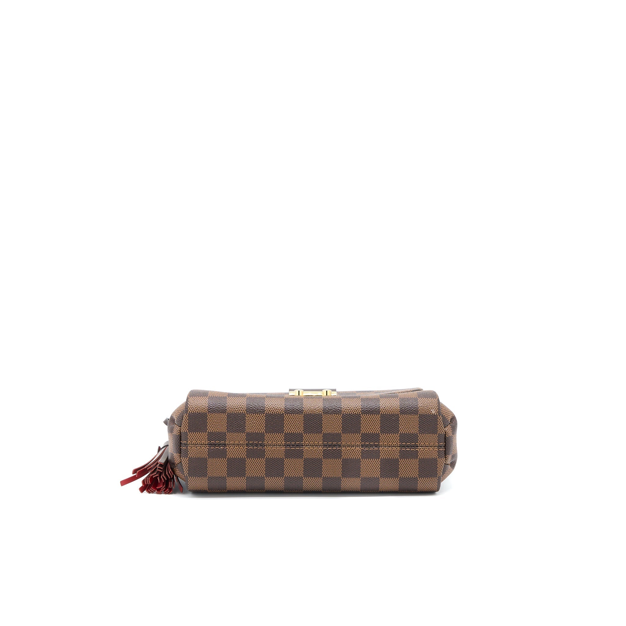 LOUIS VUITTON CROISETTE DAMIER EBENE CANVAS GHW