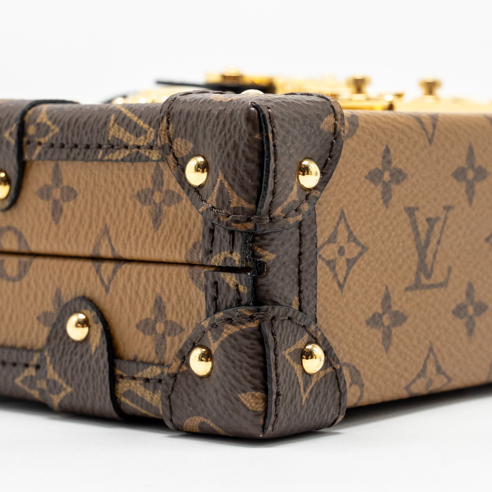 LOUIS VUITTON PETITE MALLE MONOGRAM REVERSE CANVAS GHW