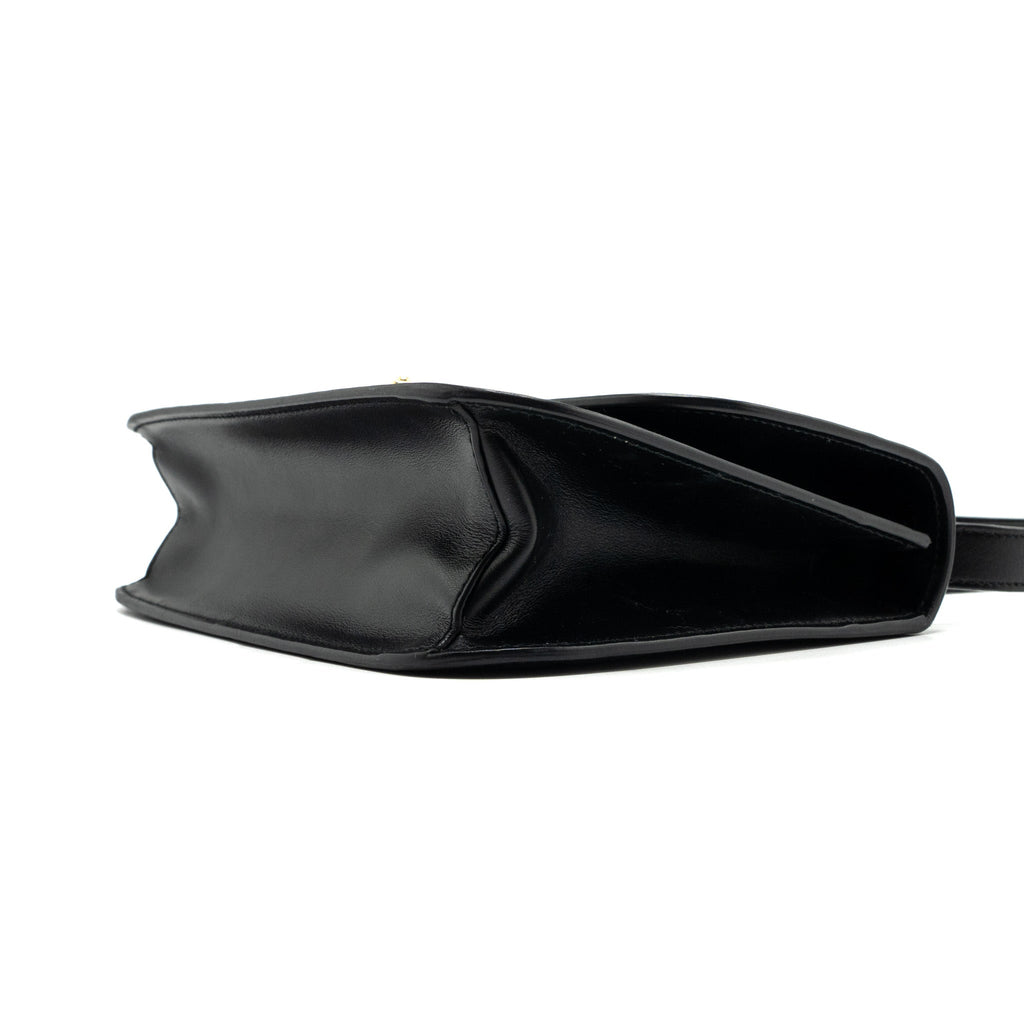 PRADA PATTINA IN PELLE CALFSKIN BLACK GHW