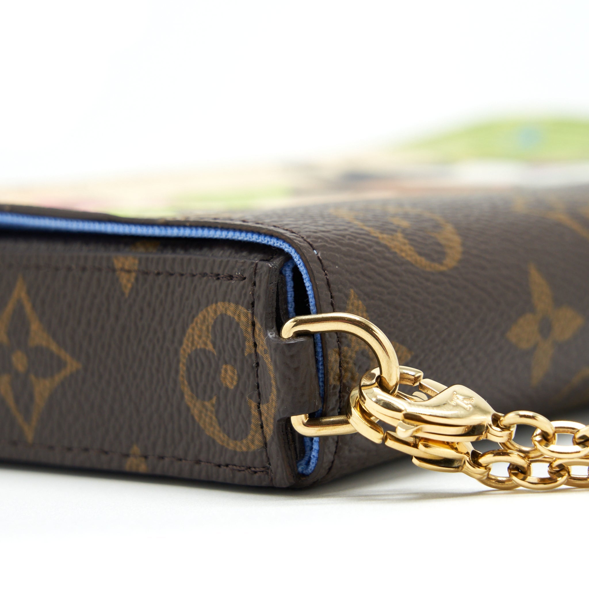 LOUIS VUITTON FELICIE POCHETTE LIMITED EDITION MONOGRAM CANVAS GHW