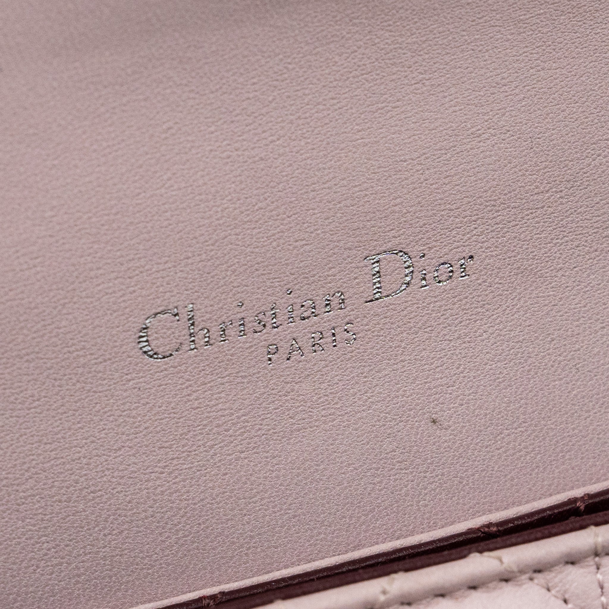 DIOR MISS DIOR SHOULDER BAG LAMBSKIN LIGHT PINK SHW
