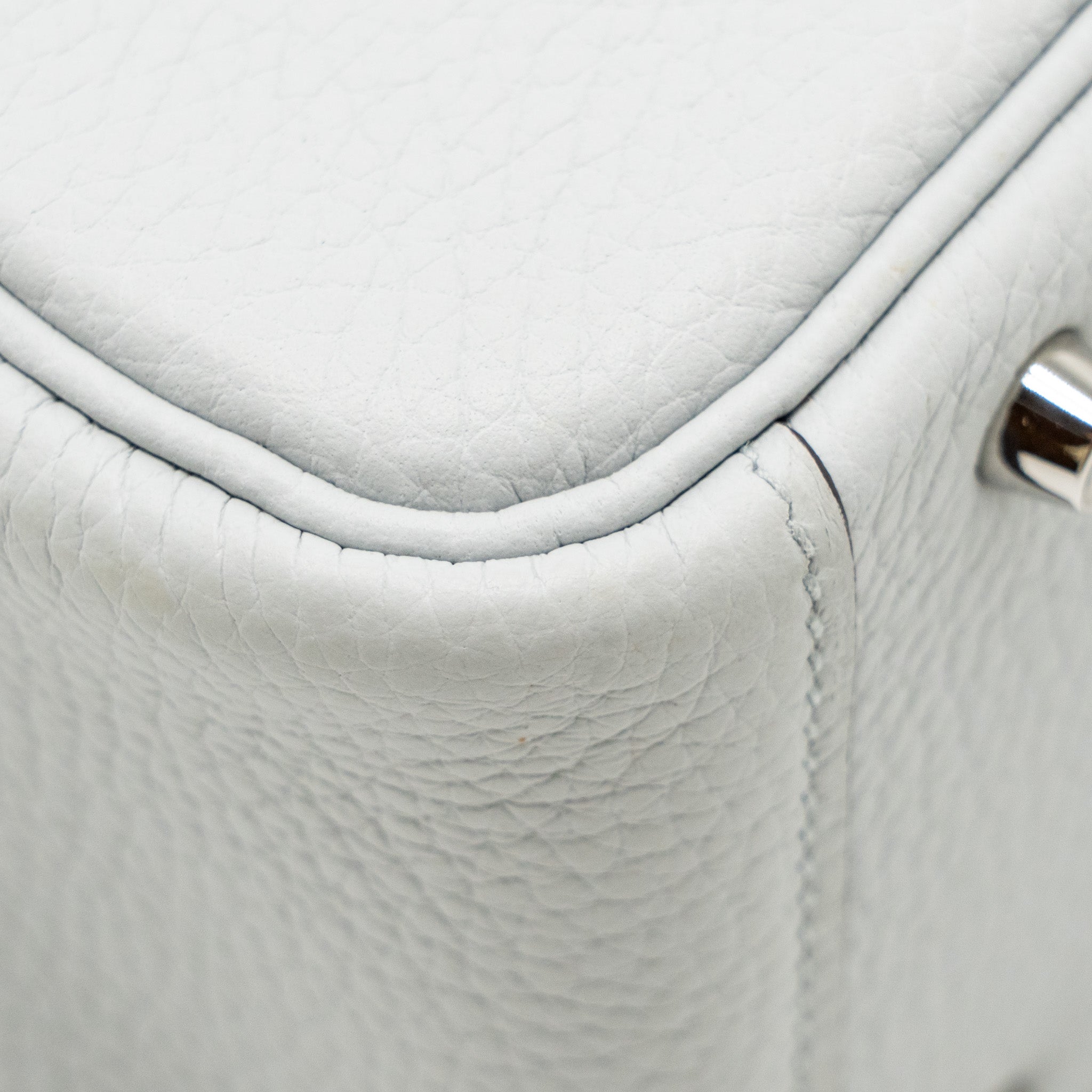 HERMES MINI LINDY CLEMENCE BLUE PALE SHW