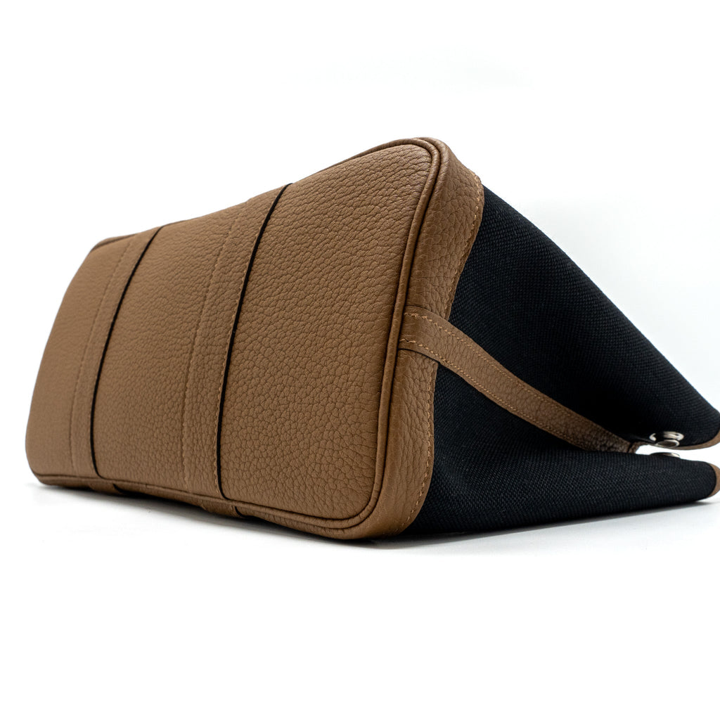 HERMES GARDEN PARTY 30 CANVAS/NEGONDA ALEZAN/BLACK SHW