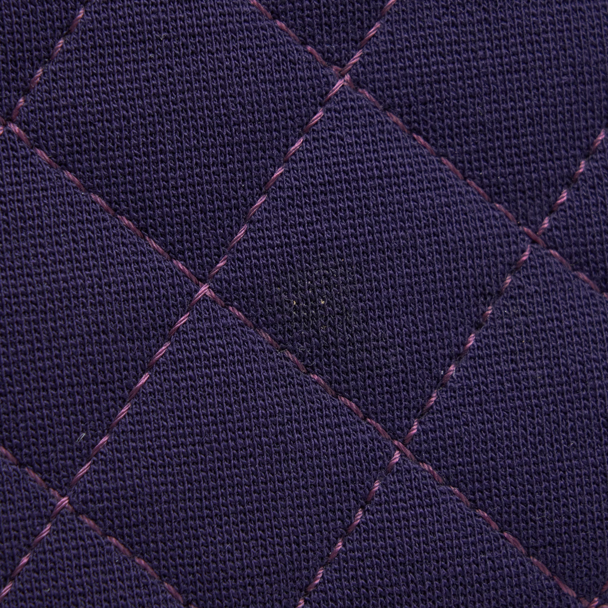CHANEL 2.55 REISSUE 226 DOUBLE FLAP BAG FABRIC PURPLE RUTHENIUM SLIVER HARDWARE