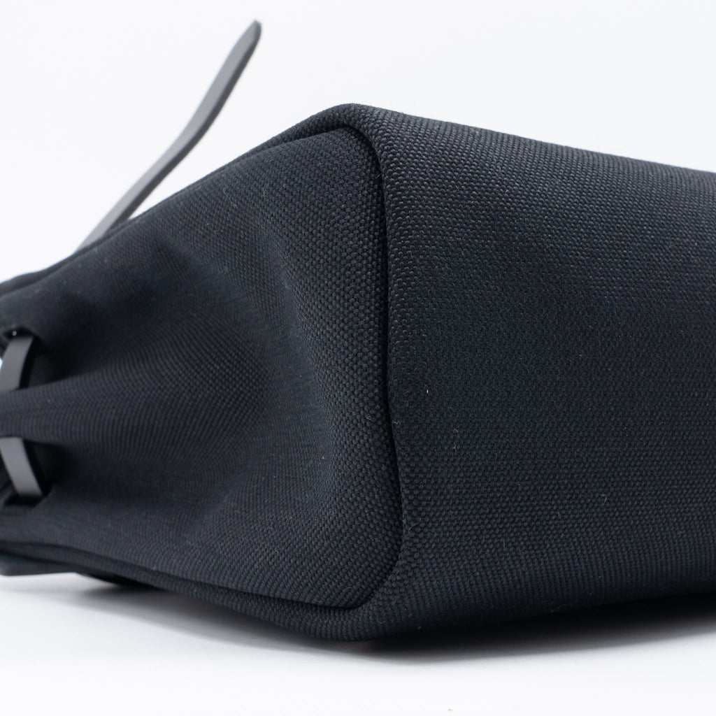 HERMES HERBAG ZIP 31 BAG CANVAS/HUNTER BLACK GHW