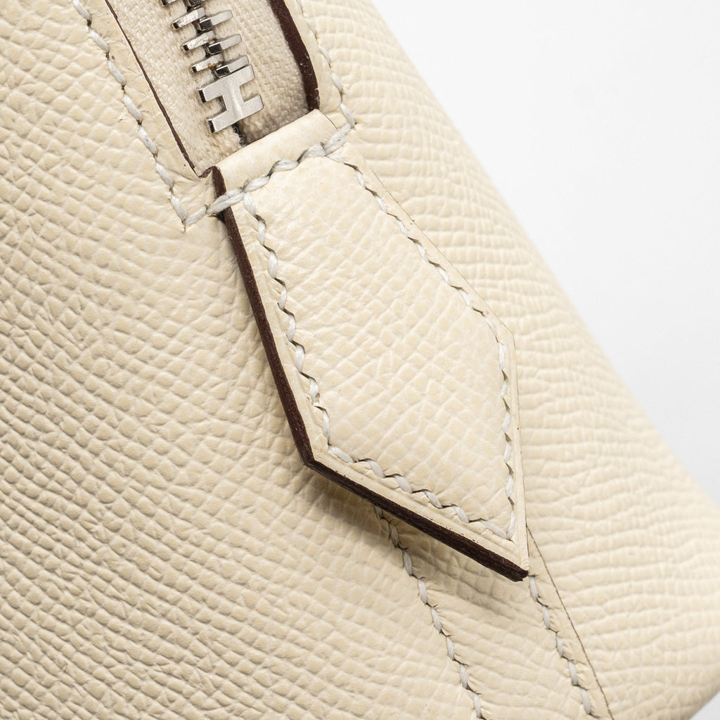 HERMES BOLIDE 1923 25 EPSOM NATA / BLEU INDIGO / LIME SHW
