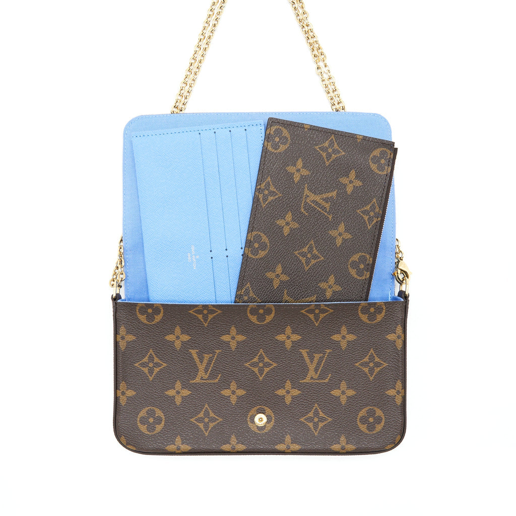 LOUIS VUITTON FELICIE POCHETTE LIMITED EDITION MONOGRAM CANVAS GHW