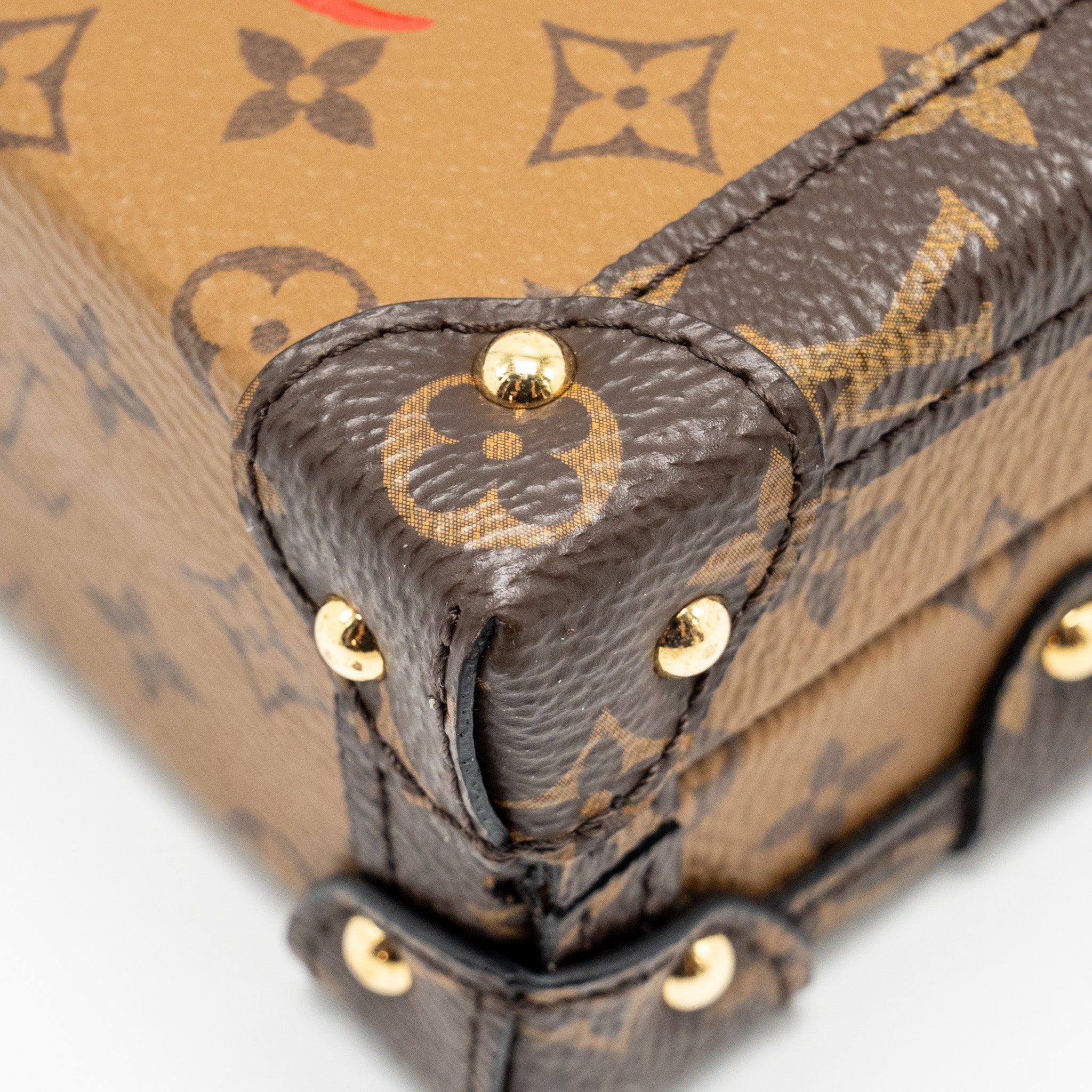 LOUIS VUITTON PETITE MALLE MONOGRAM REVERSE CANVAS GHW