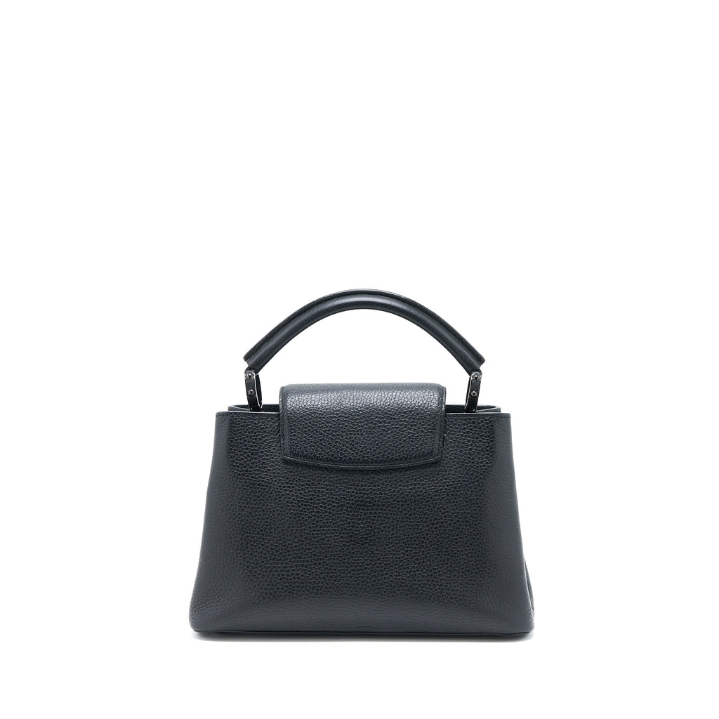 LOUIS VUITTON CAPUCINES BB TAURILLON SO BLACK WITH BLACK HARDWARE