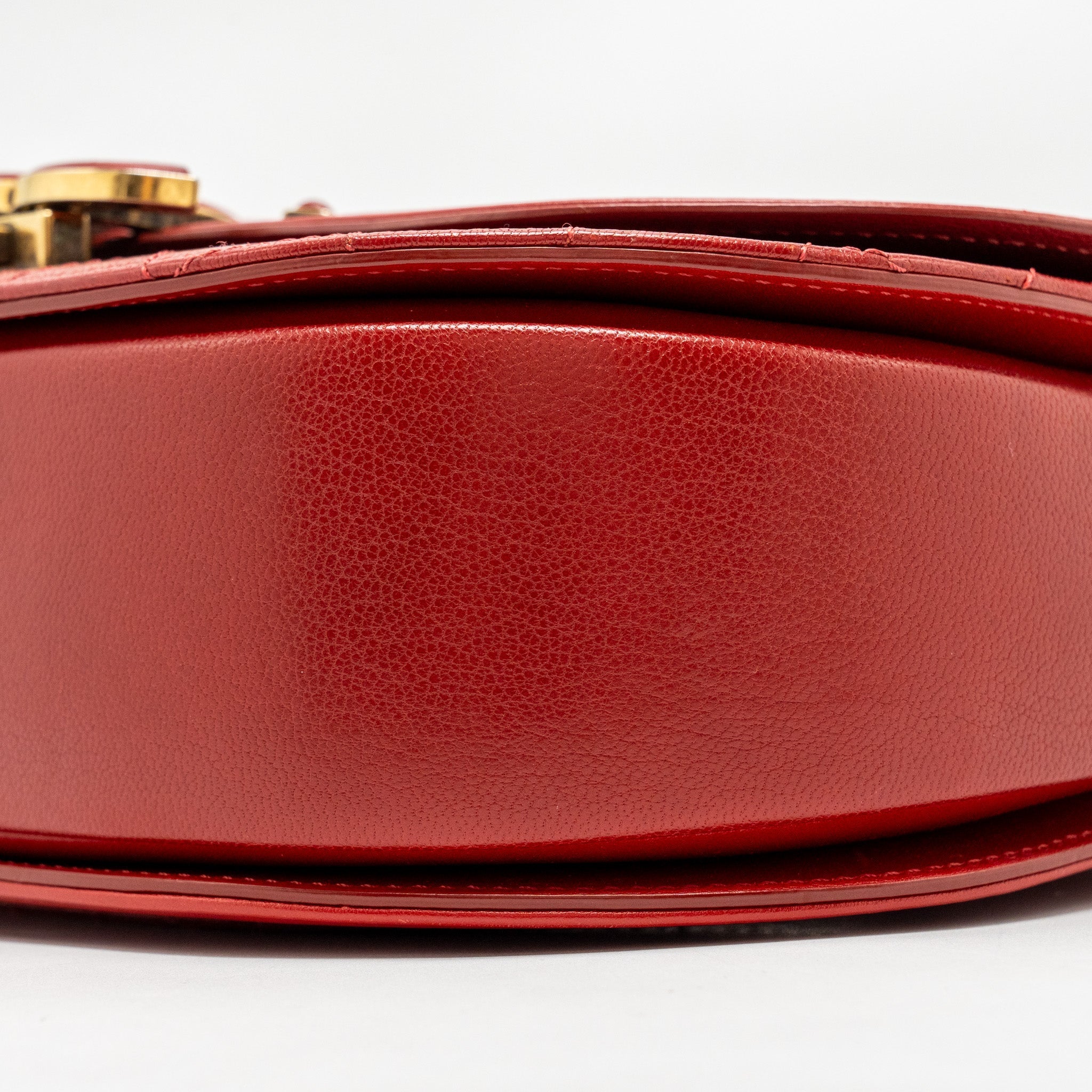 CHANEL MEDIUM COCO CURVE FLAP BAG CALFSKIN RED GHW