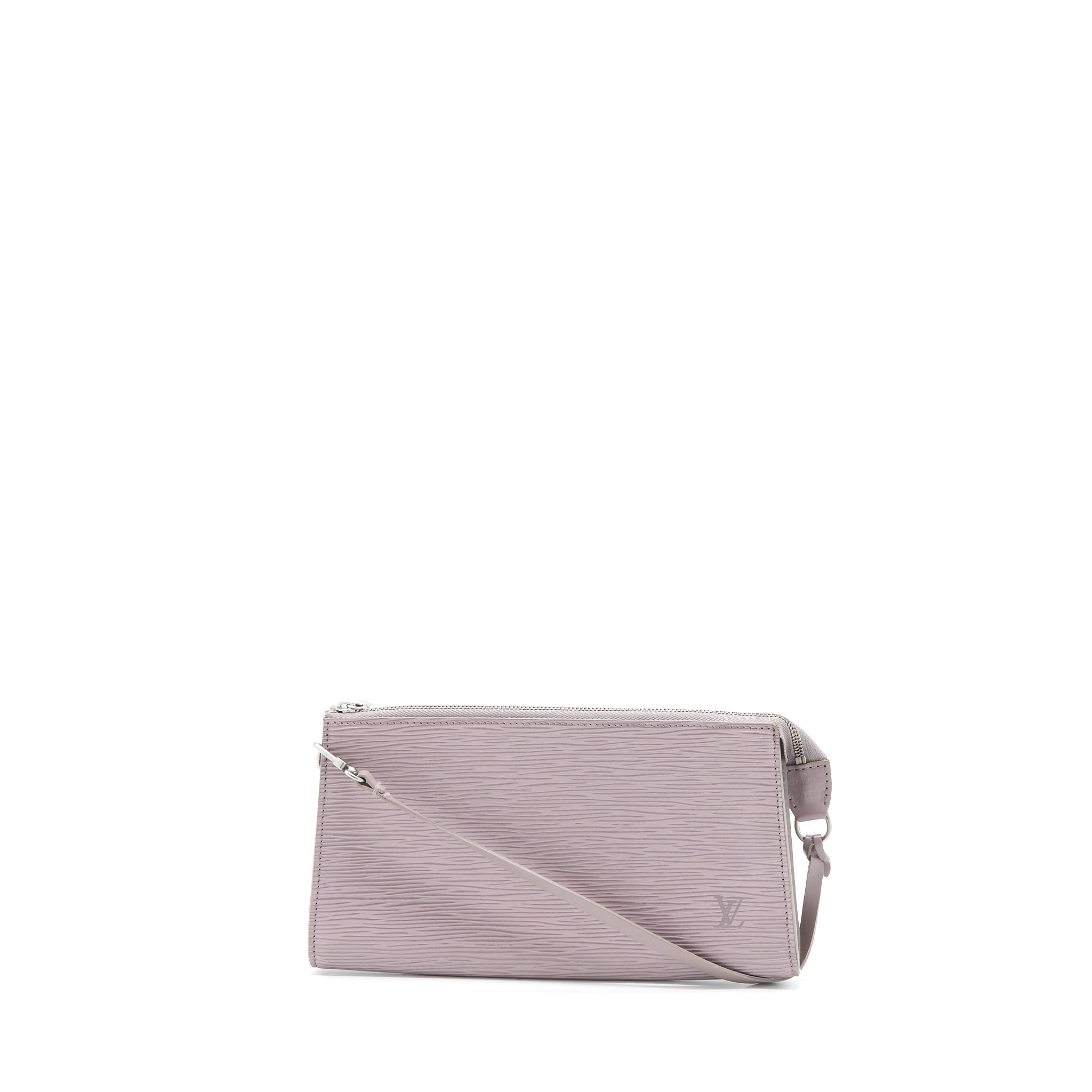 LOUIS VUITTON VINTAGE POCHETTE EPI LIGHT PURPLE BRUSHED SHW