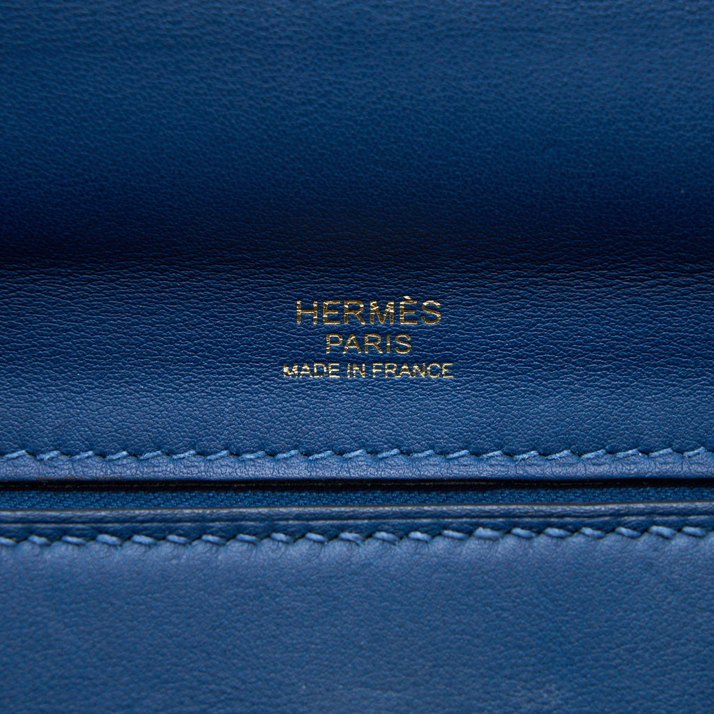 HERMES 24/24 2424-29 BAG TOGO/SWIFT S4 DEEP BLUE GHW