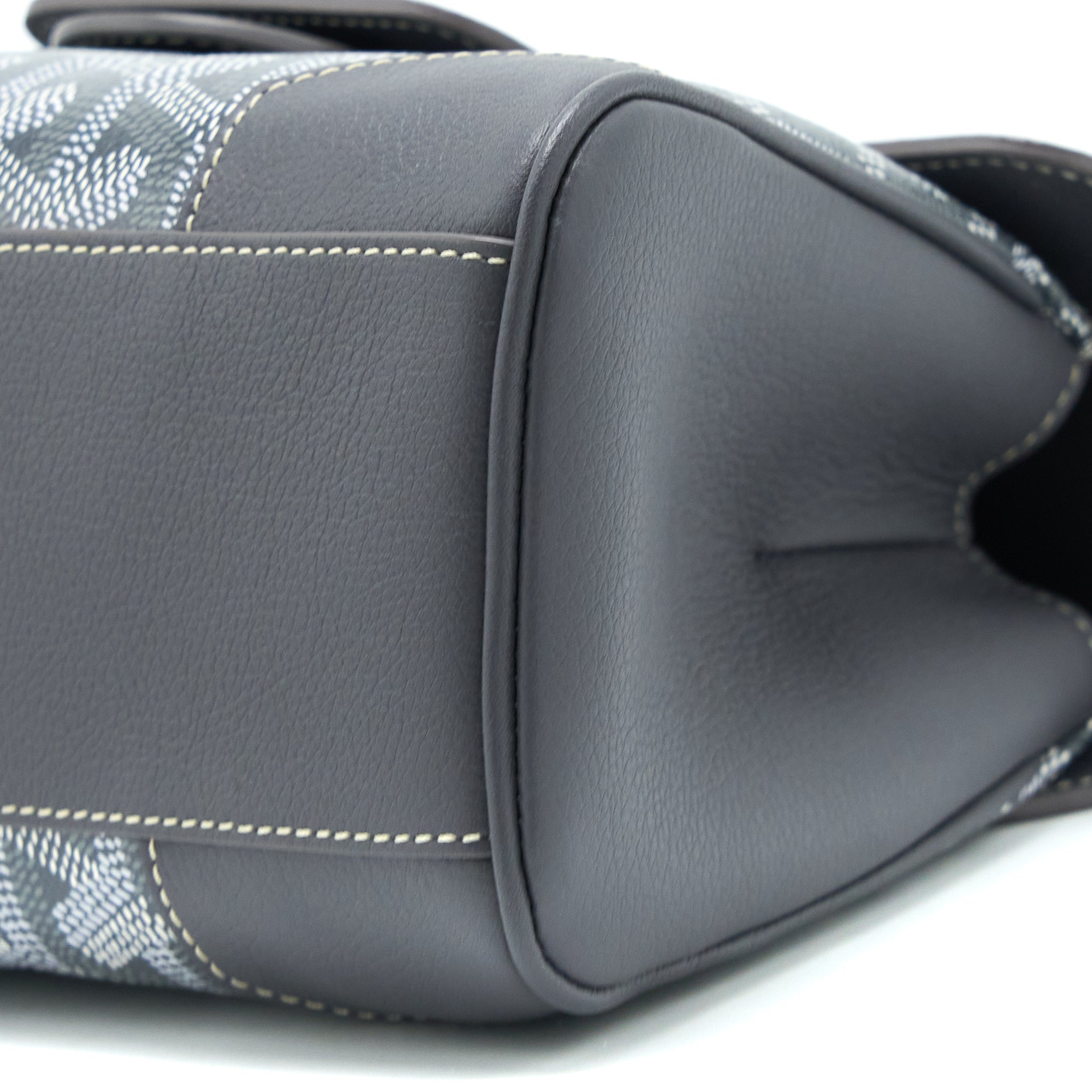 GOYARD MINI SAIGON GOYARDINE CANVAS GREY SHW