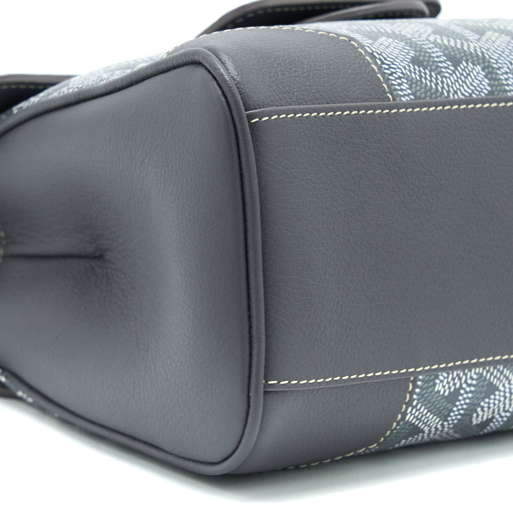 GOYARD MINI SAIGON GOYARDINE CANVAS GREY SHW