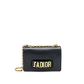 DIOR JADIOR FLAP BAG / CLUTCH WITH CHAIN BLACK GHW