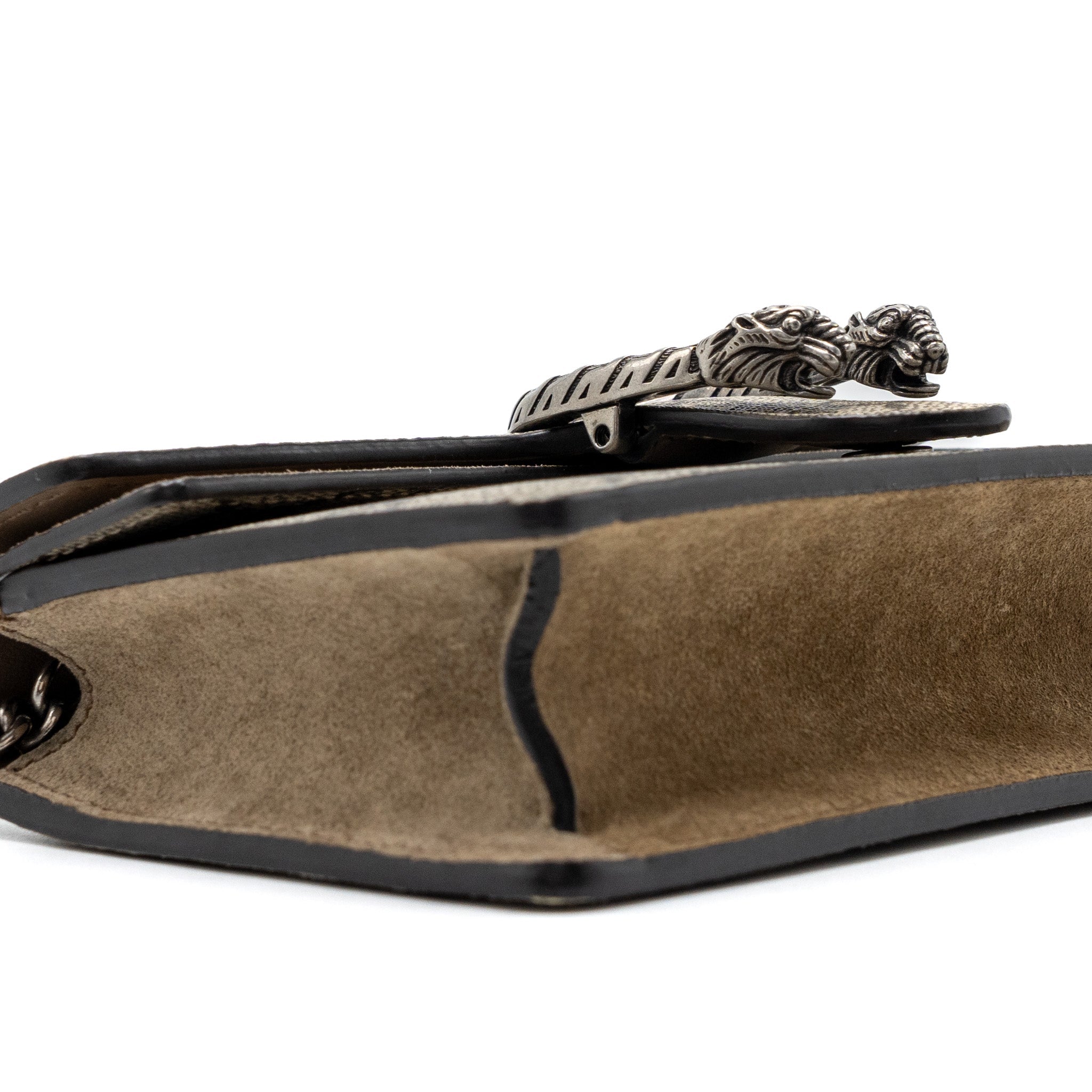 GUCCI SUPER MINI DIONYSUS GG SUPREME CANVAS/SUEDE BROWN SHW