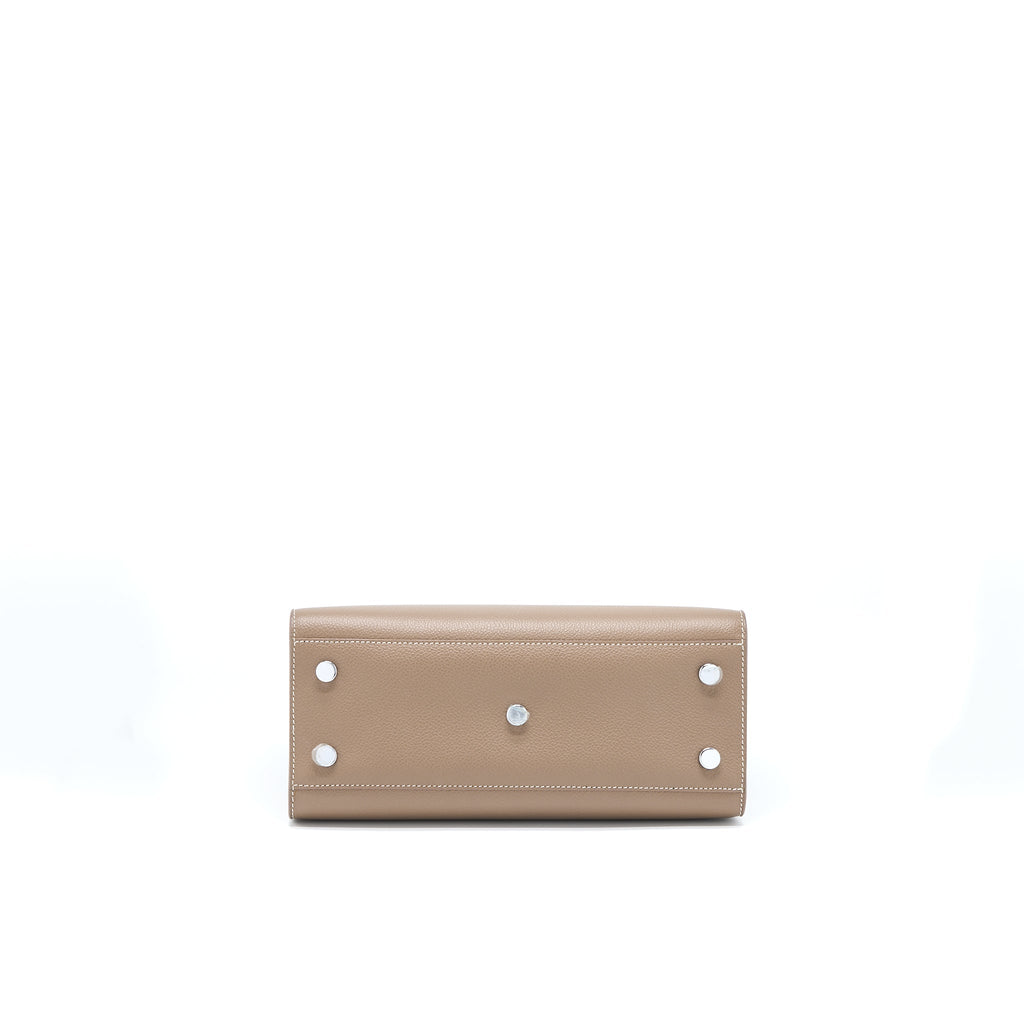 SAINT LAURENT SAC DE JOUR CALFSKIN TAUPE SHW