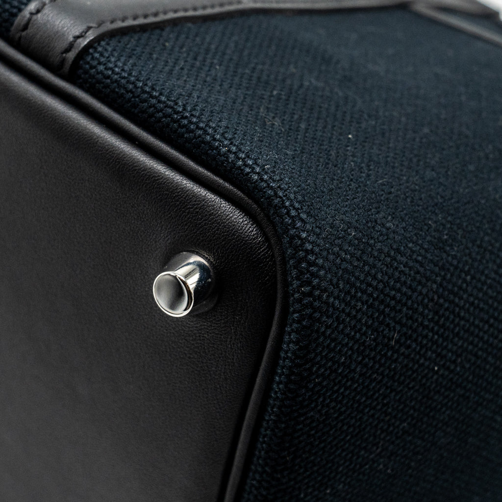 HERMES CARGO PICOTIN 18 LOCK BAG CANVAS / SWIFT BLACK SHW