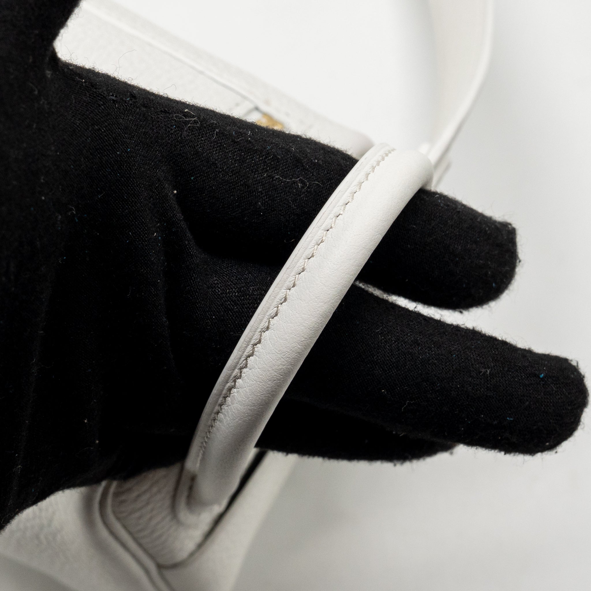 HERMES MINI LINDY II CLEMENCE NEW WHITE GHW