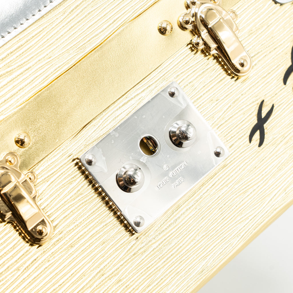 LOUIS VUITTON PETIT MALLE EPI GOLD / SILVER SHW
