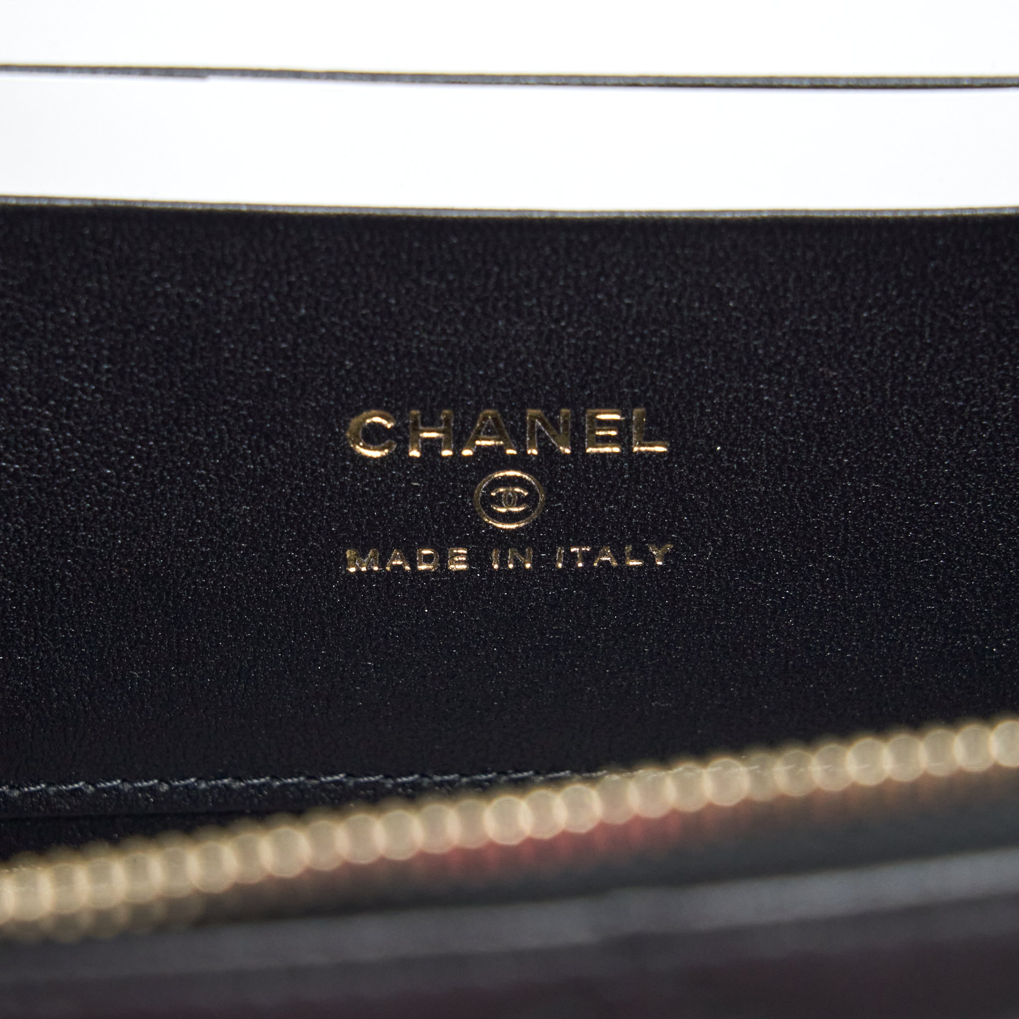 CHANEL 22A TOP HANDLE LONG VANITY WITH CHAIN LAMBSKIN BLACK LGHW