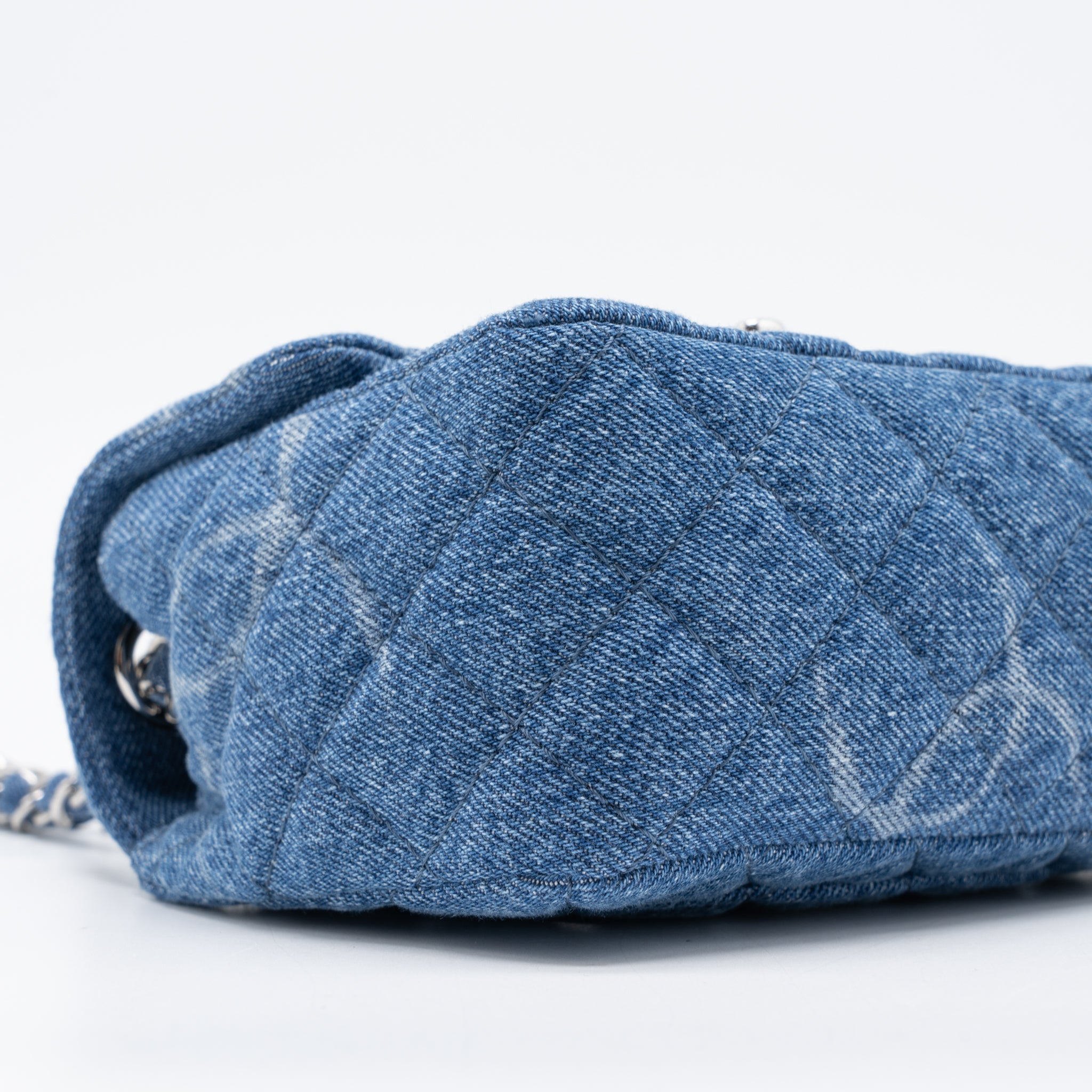 CHANEL MINI SQUARE FLAP BAG DENIM SHW
