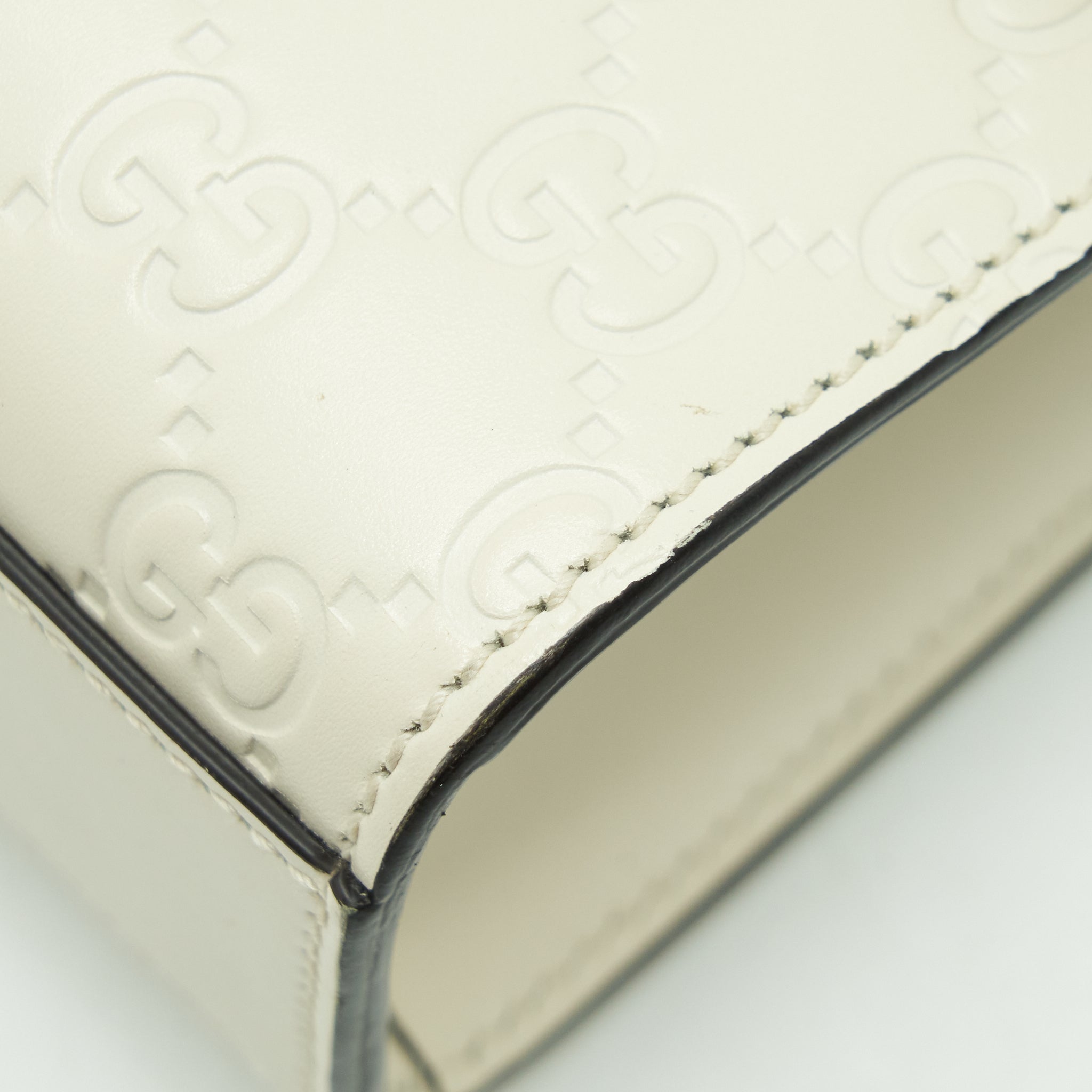 GUCCI SMALL PADLOCK WHITE GHW