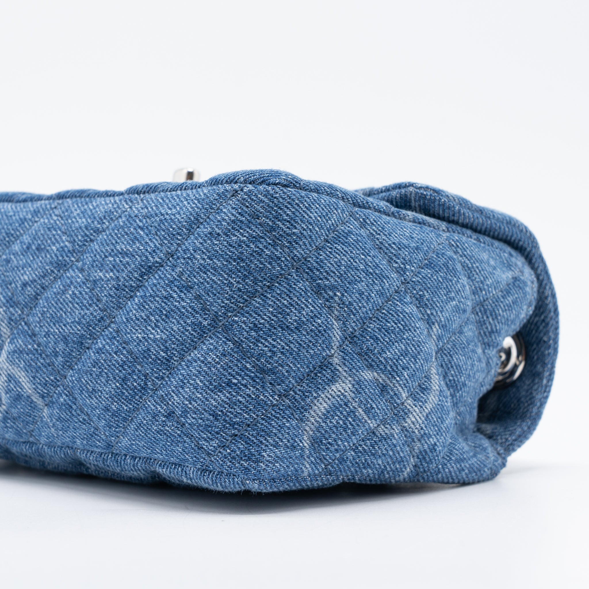CHANEL MINI SQUARE FLAP BAG DENIM SHW