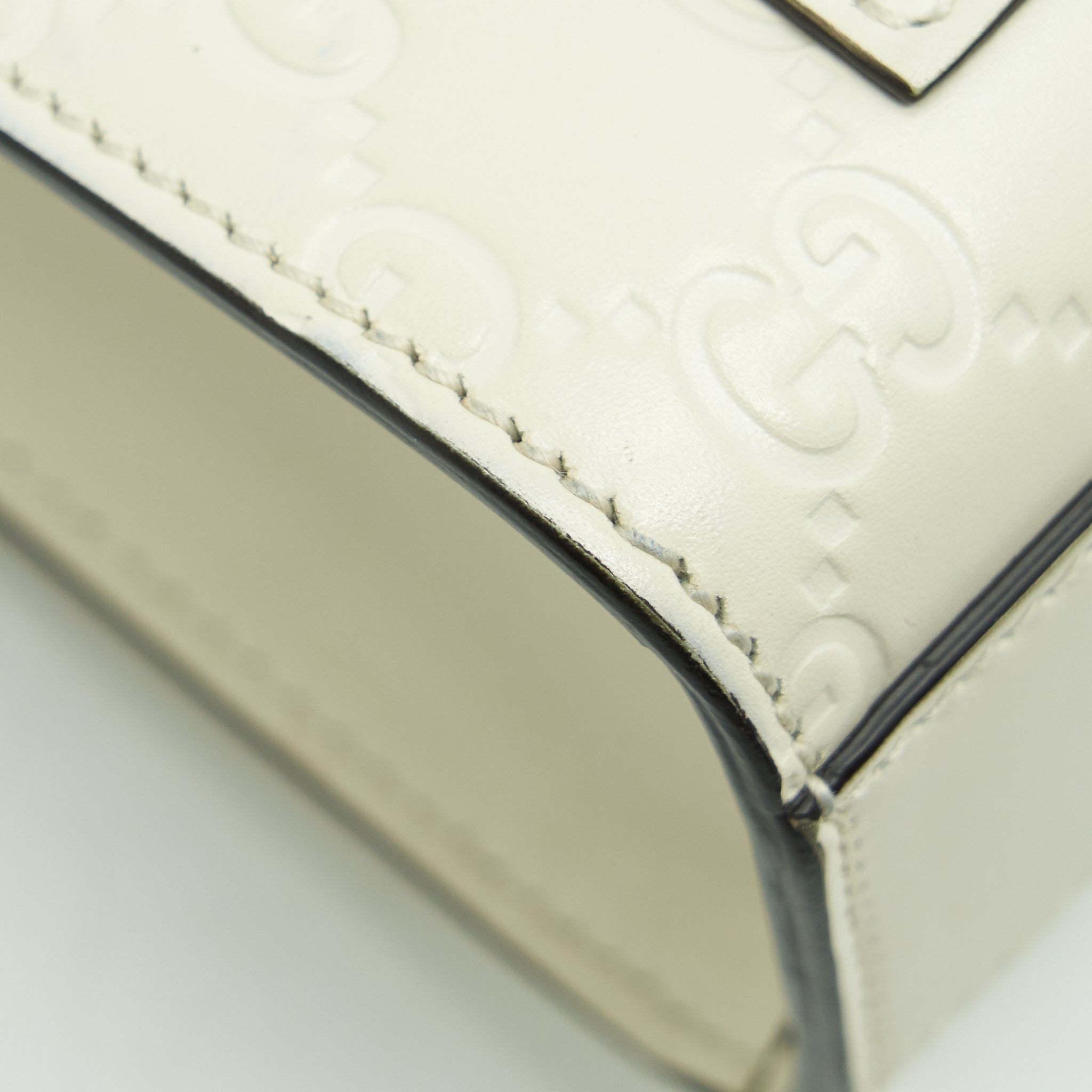 GUCCI SMALL PADLOCK WHITE GHW