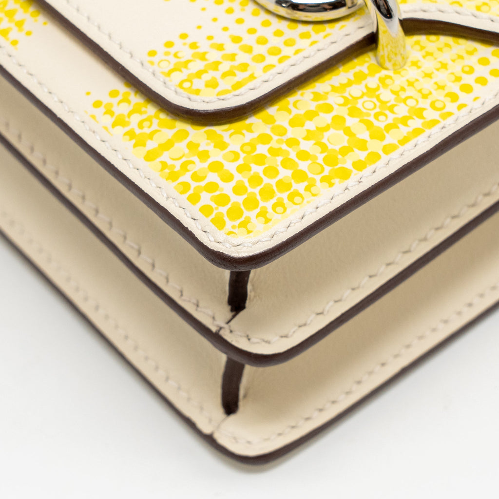 HERMES MINI ROULIS LIMITED EDITION CIRCUIT 24 FAUBOURG SWIFT NATA/LIME/JAUNE BOURGEON/JAUNE POUSSIN SHW