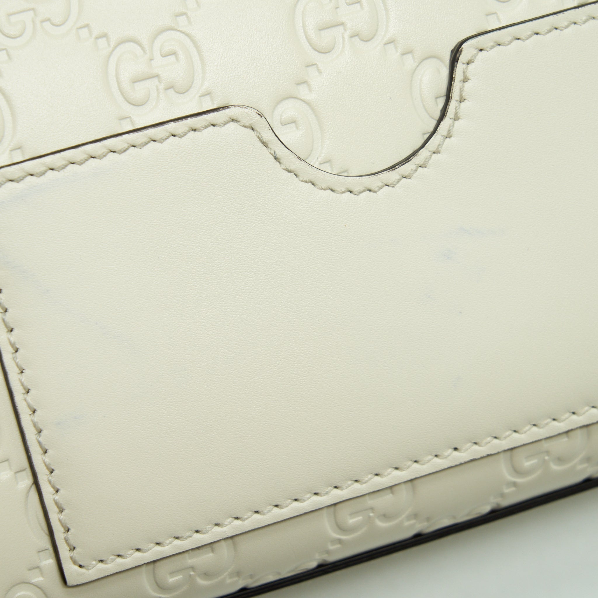 GUCCI SMALL PADLOCK WHITE GHW