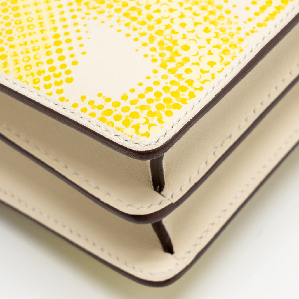 HERMES MINI ROULIS LIMITED EDITION CIRCUIT 24 FAUBOURG SWIFT NATA/LIME/JAUNE BOURGEON/JAUNE POUSSIN SHW