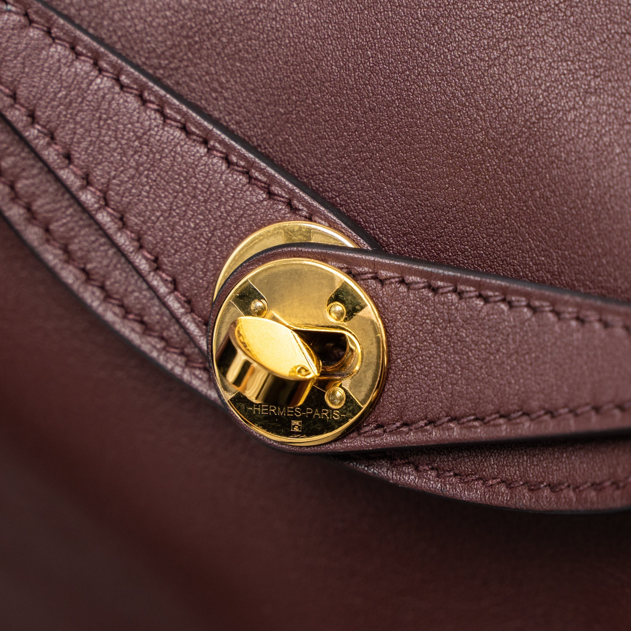 HERMES MINI LINDY SWIFT BORDEAUX GHW