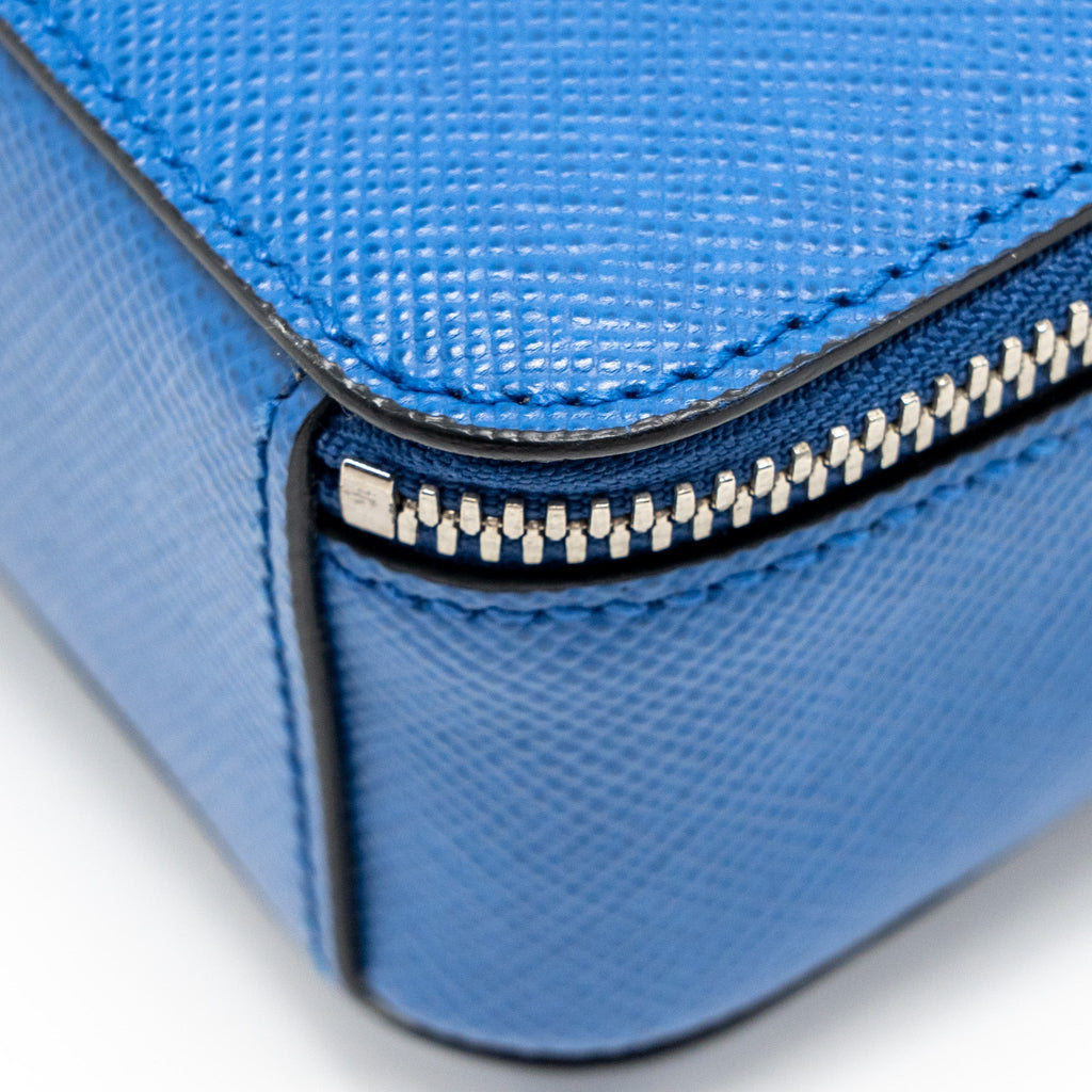 PRADA SAFFIANO BRIEFCASE AZZURRO SHW