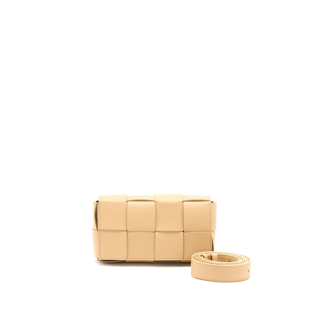 BOTTEGA VENETA CASSETTE BELT BAG ALMOND
