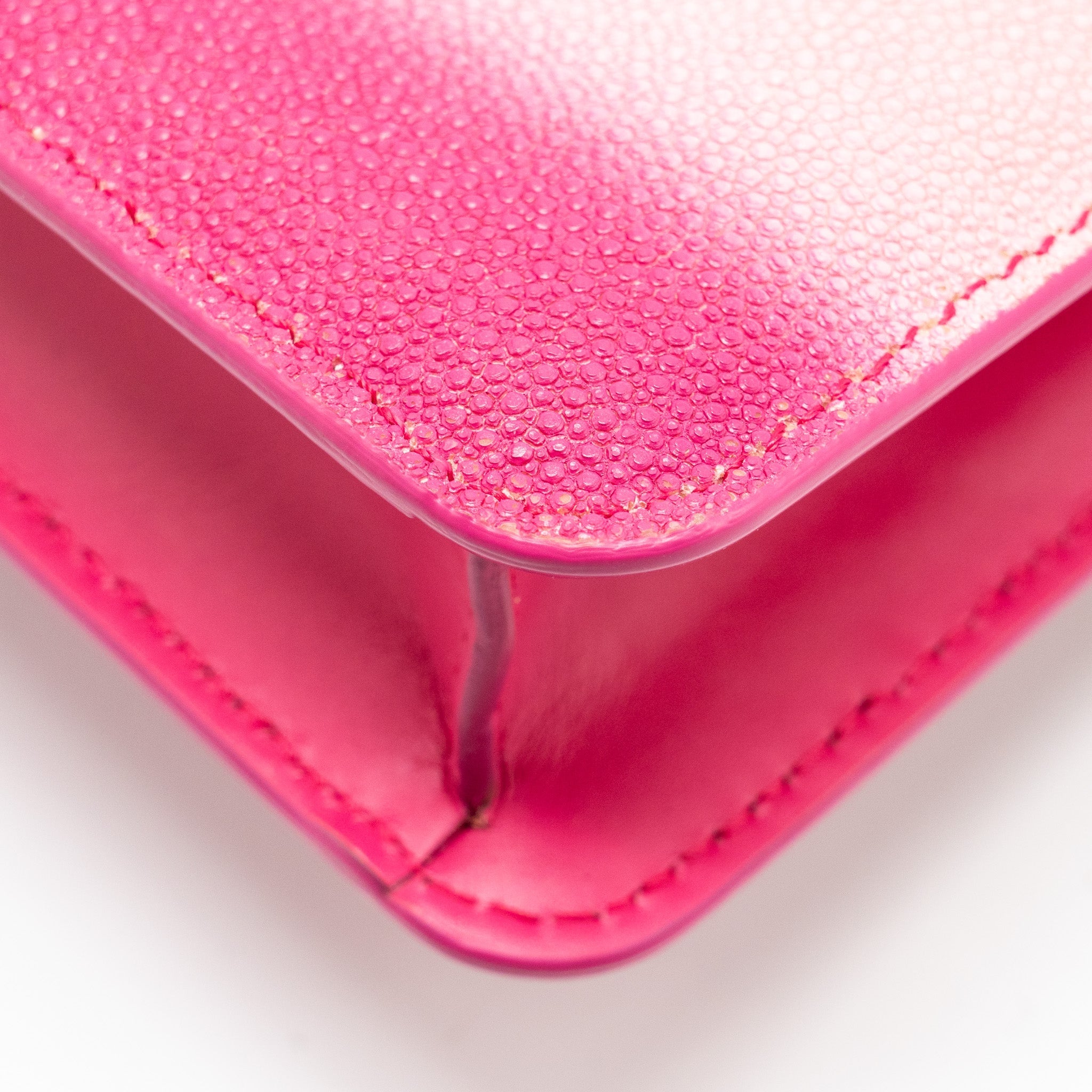 BVLGARI SERPENTI FOREVER BAG GALUCHAT IRIDESCENT PINK GHW