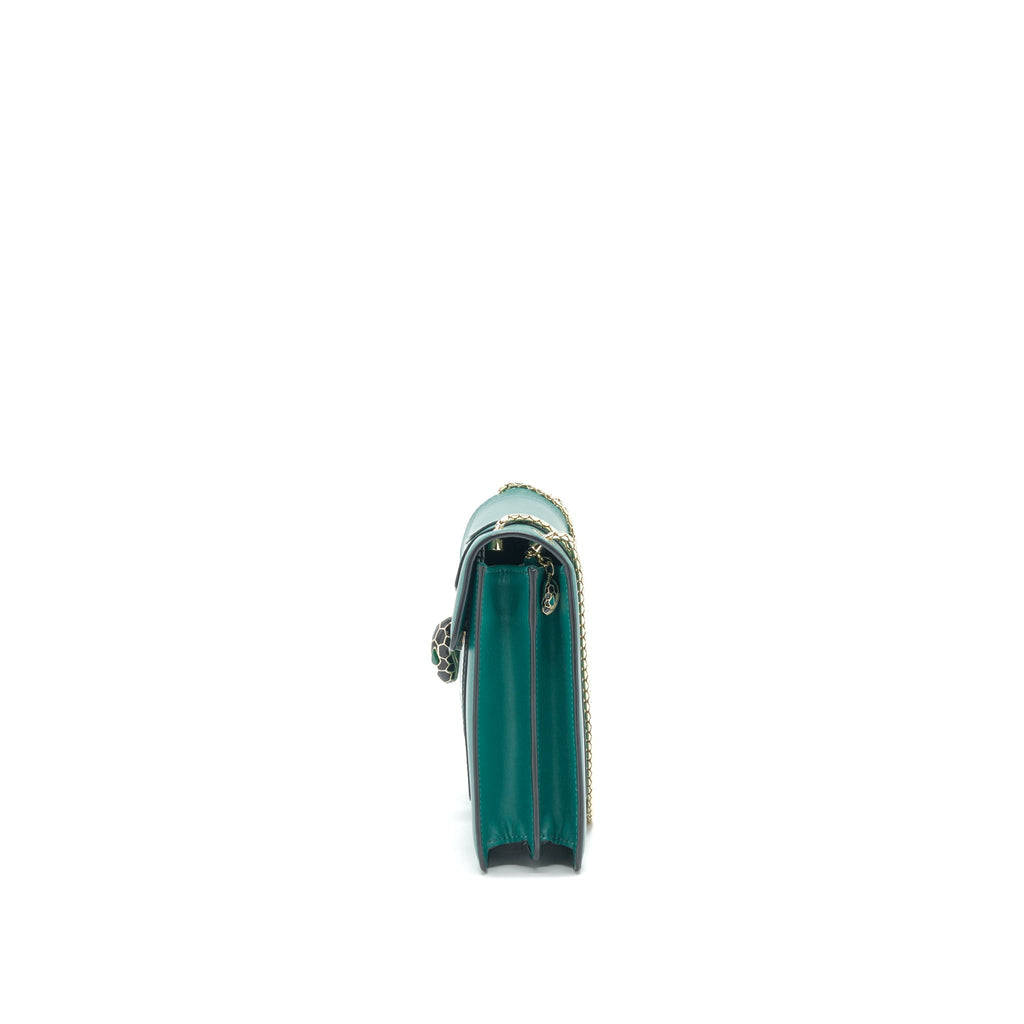 BVLGARI SERPENTI SHOULDER BAG GREEN