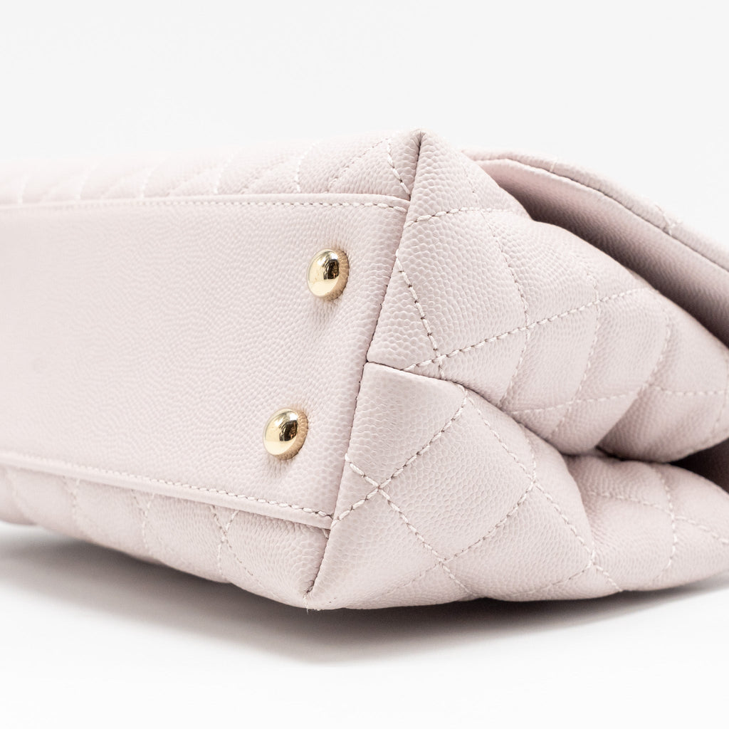 CHANEL SMALL COCO HANDLE CAVIAR LIGHT PINK LGHW