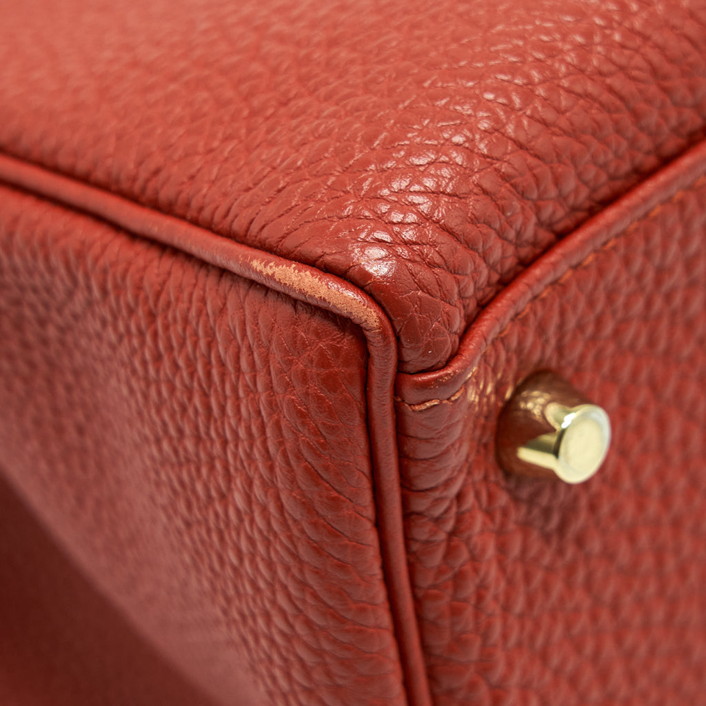 HERMES KELLY 35 TOGO VERMILLION GHW