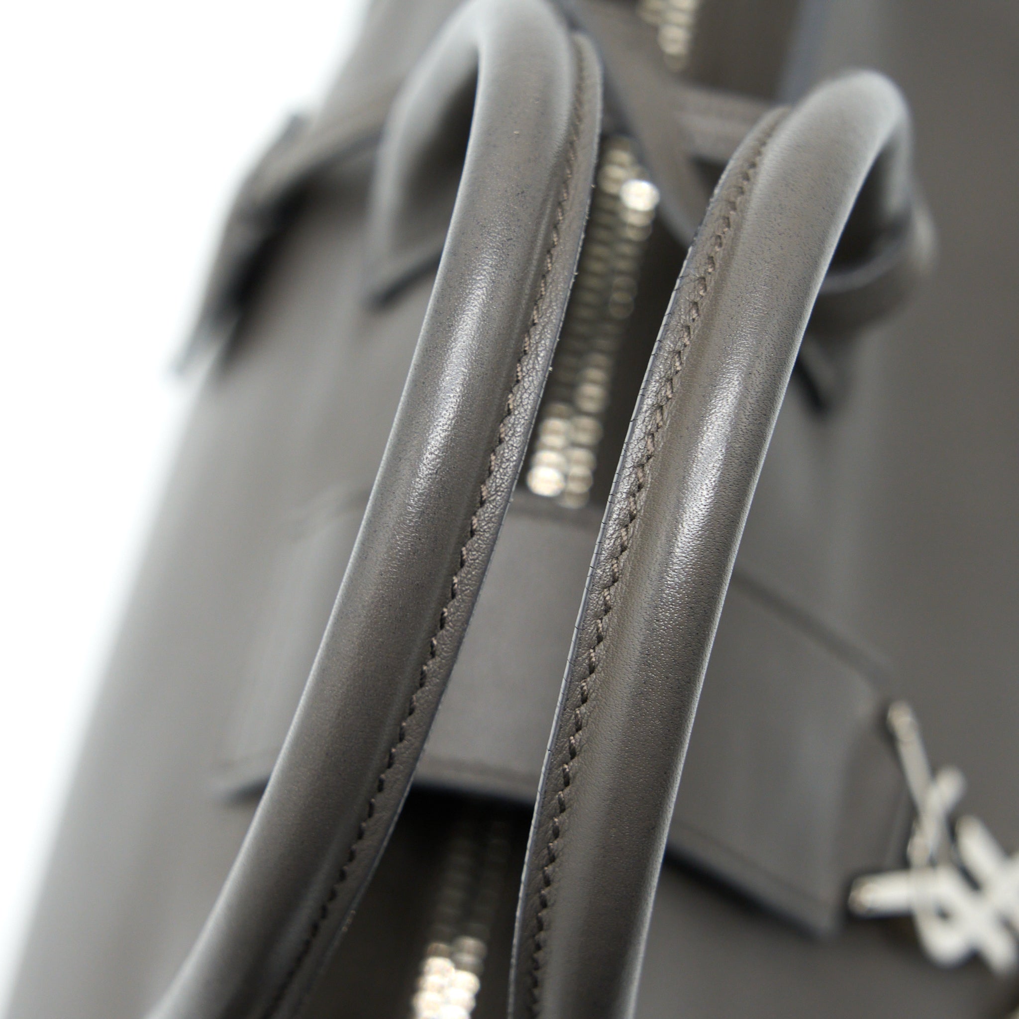SAINT LAURENT CABAS TOTE BAG GREY SHW