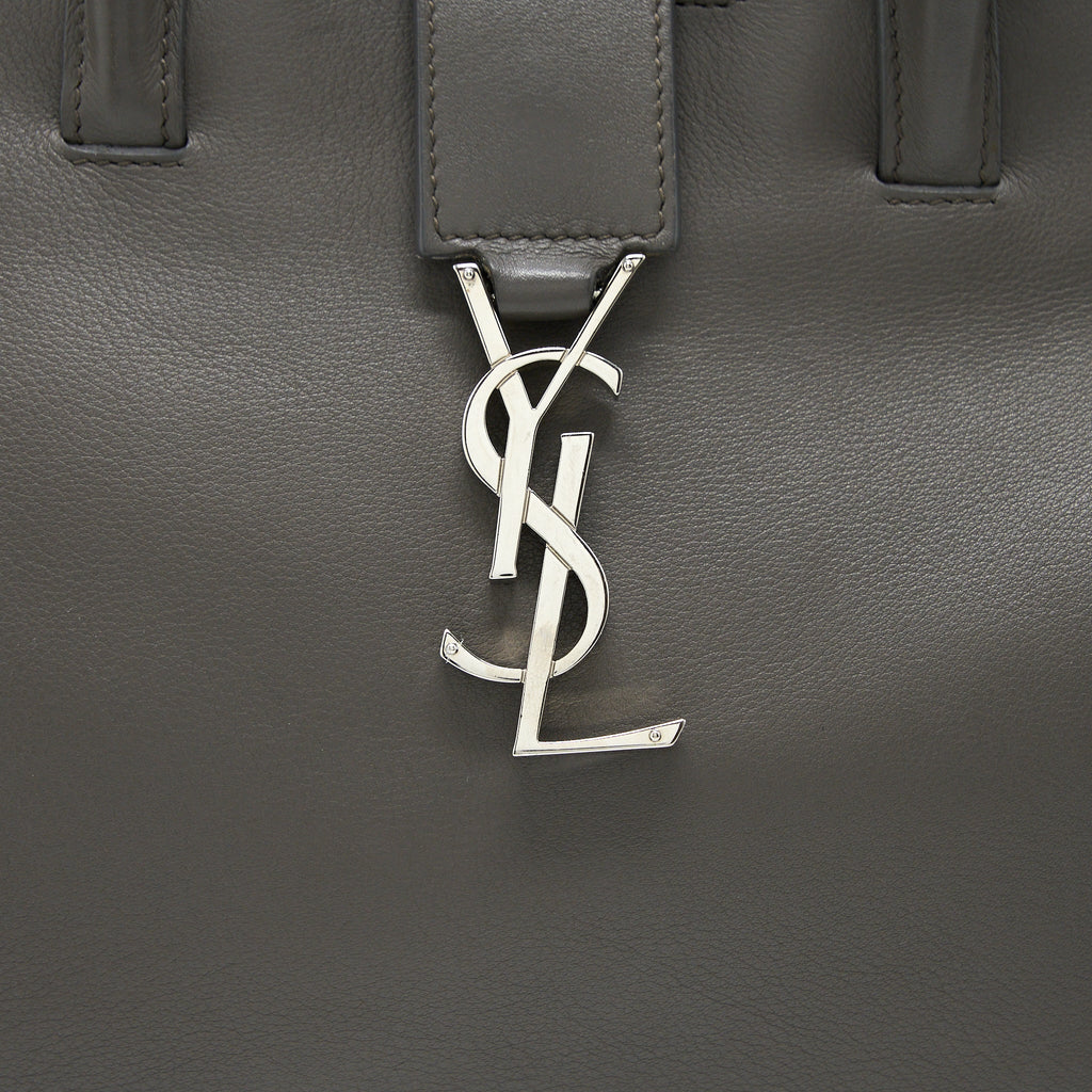 SAINT LAURENT CABAS TOTE BAG GREY SHW