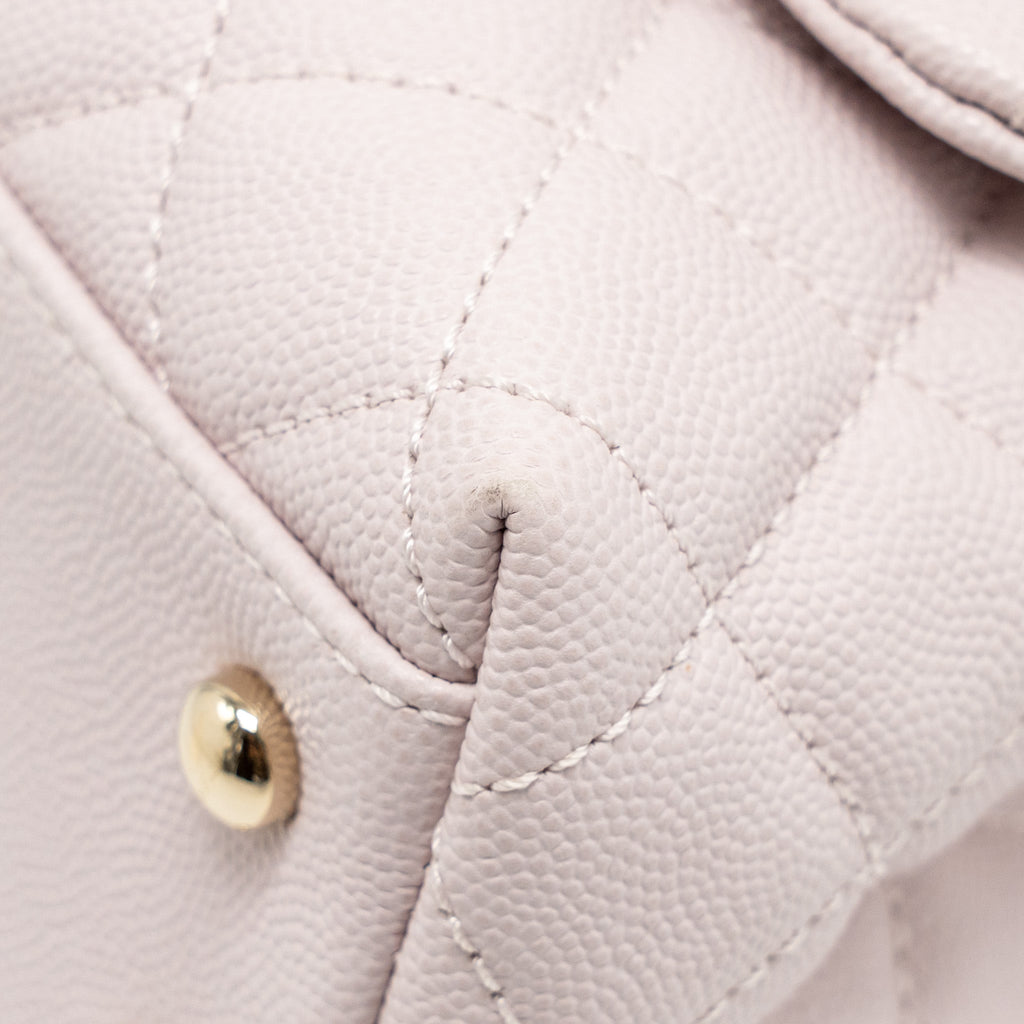 CHANEL SMALL COCO HANDLE CAVIAR LIGHT PINK LGHW