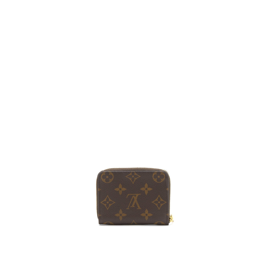 LOUIS VUITTON SMALL ZIP CARDHOLDER MONOGRAM CANVAS GHW