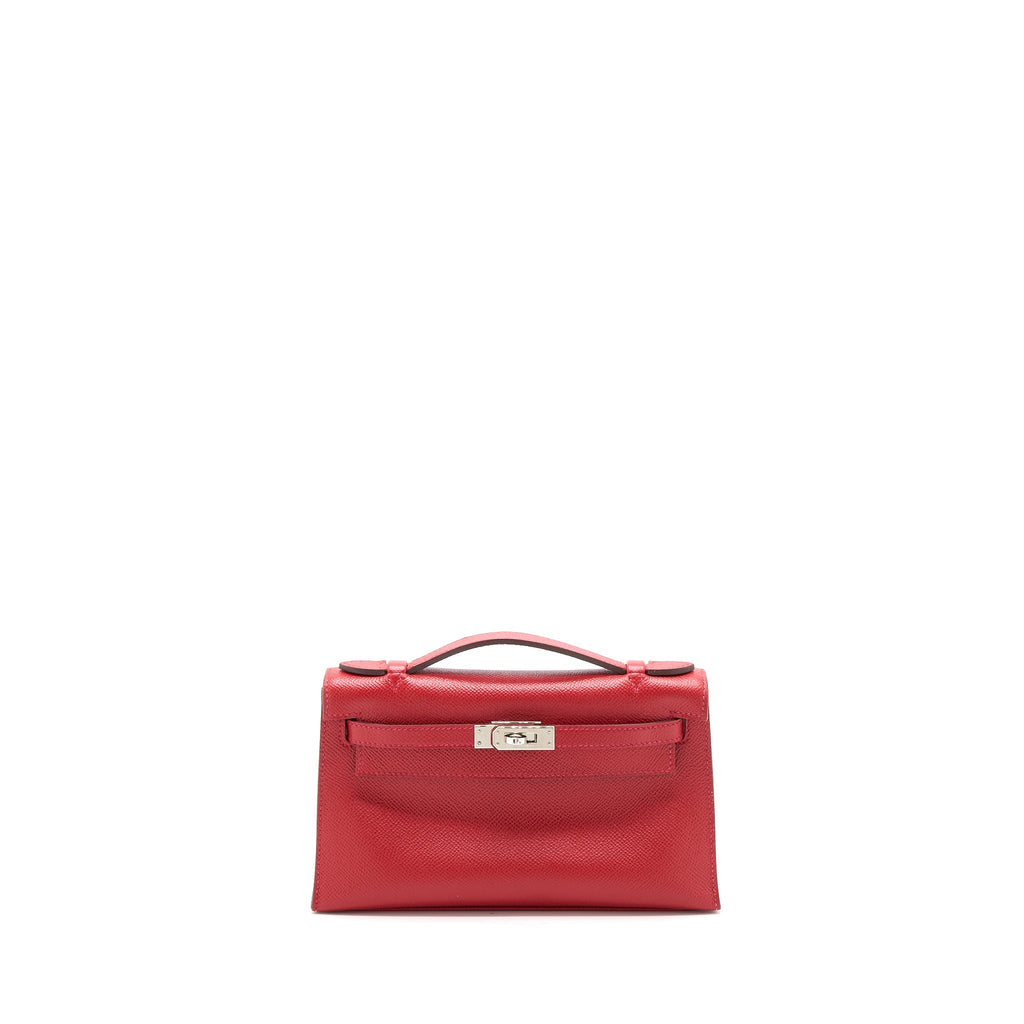 HERMES KELLY POCHETTE EPSOM Q5 ROUGE CASAQUE SHW